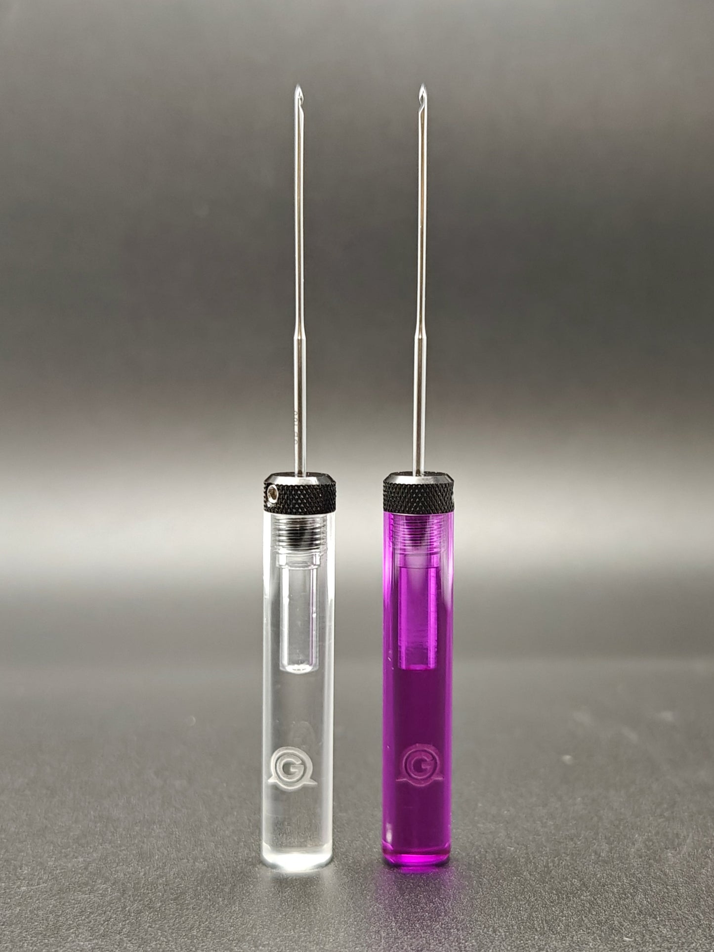Classic boilie needle | clear & deep purple