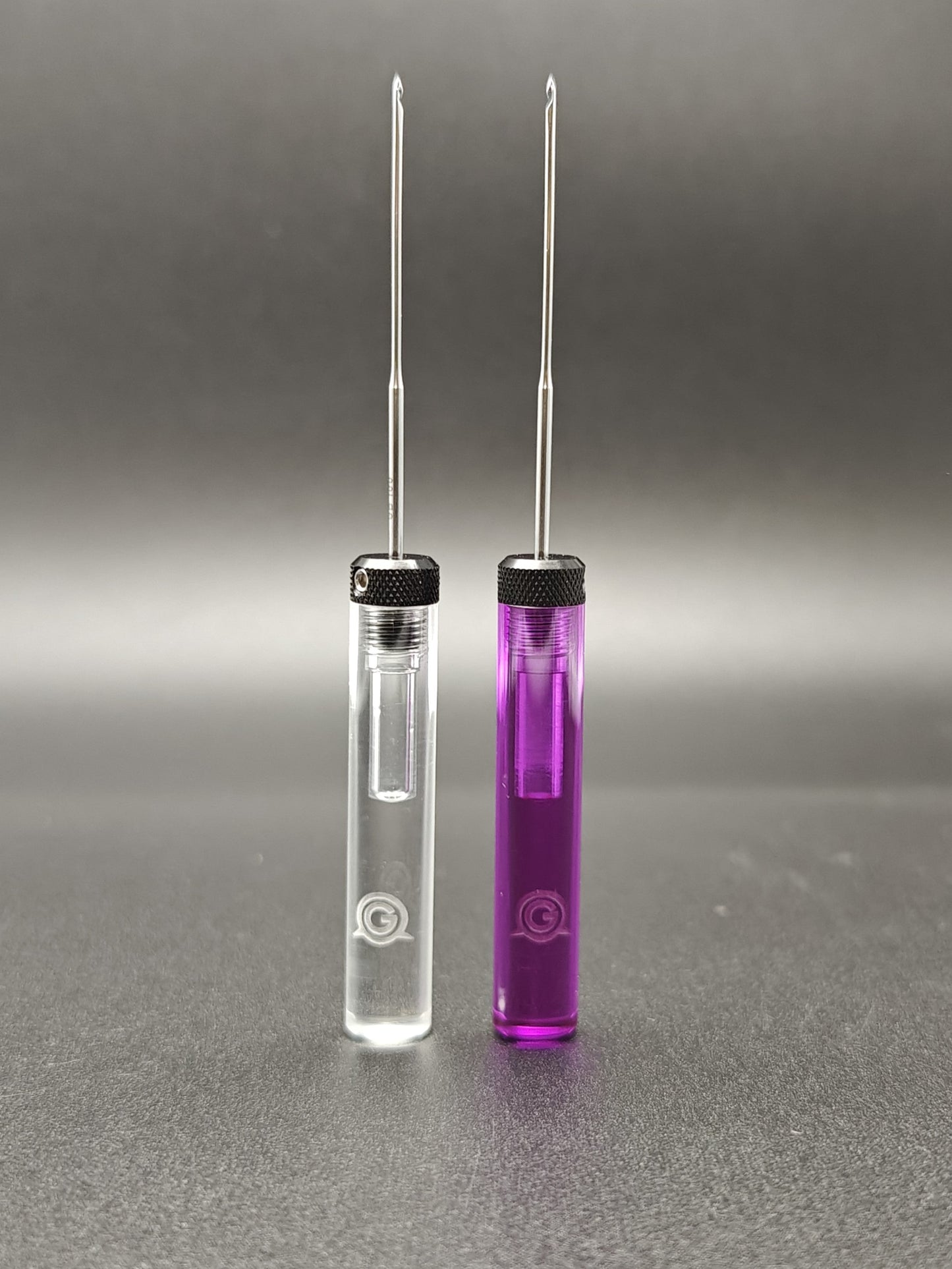 Classic boilie needle | clear & deep purple