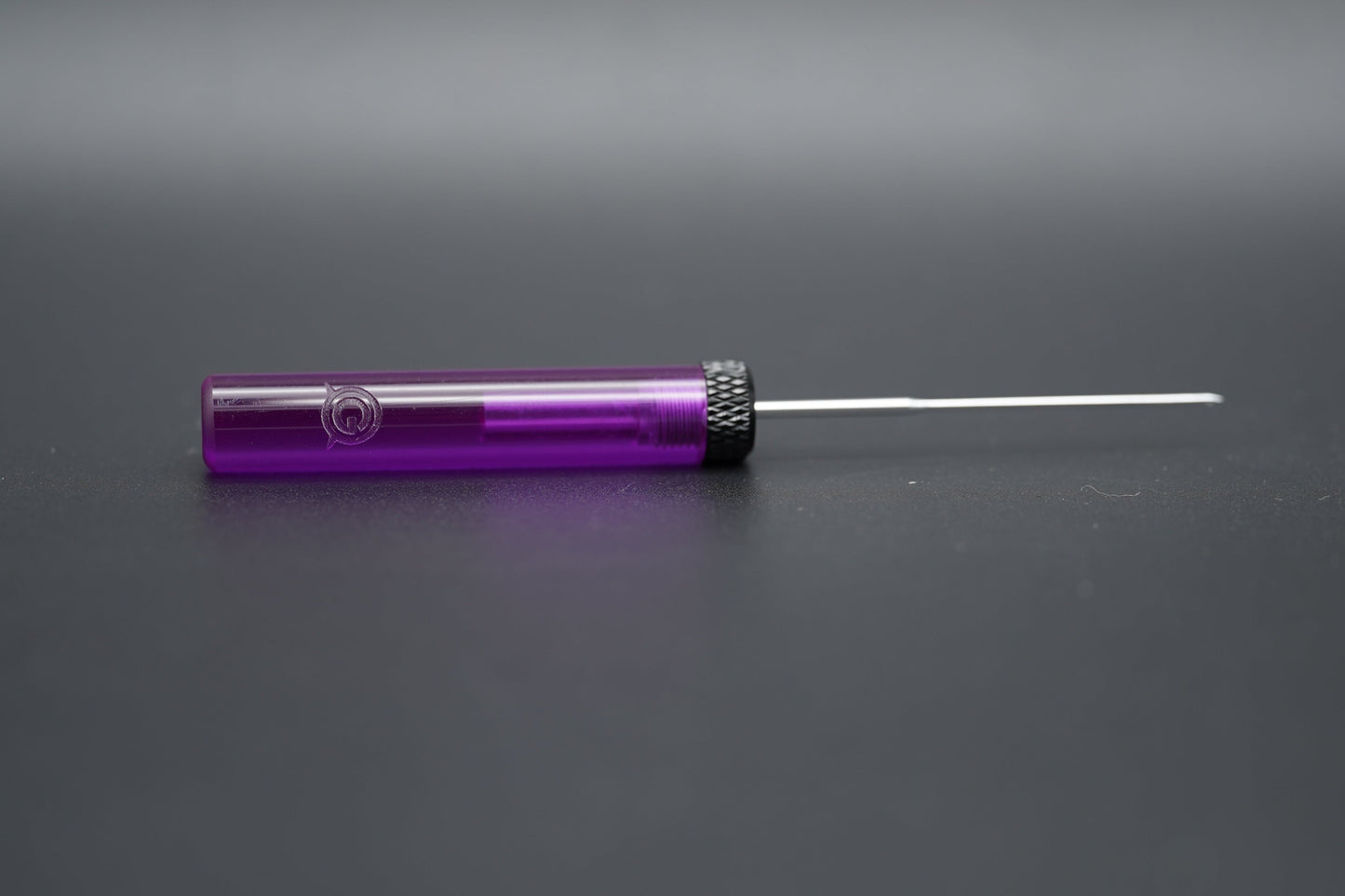 Classic boilie needle | clear & deep purple