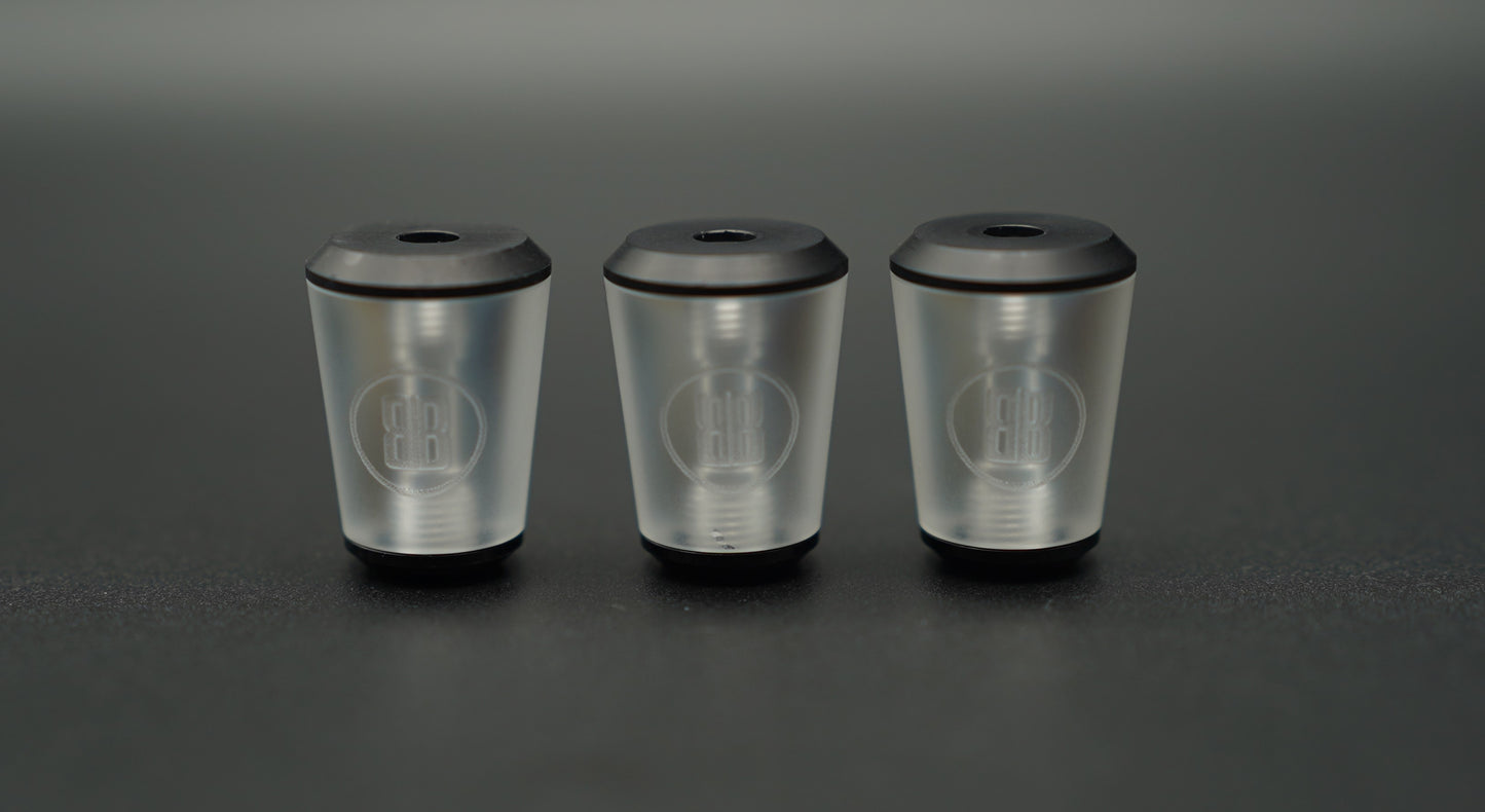 BRACE lantern frosted | black end caps - 8 gram