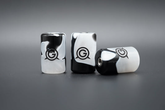 Marble | Black & pearly white | Black logo | 10 gram