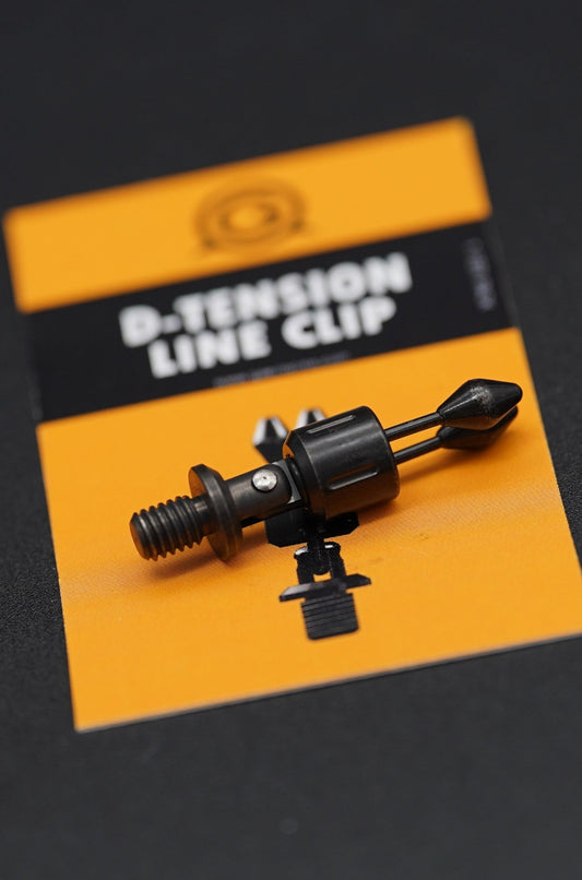 D-tension black stainless adjustable line clip