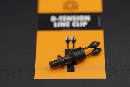 D-tension black stainless adjustable line clip